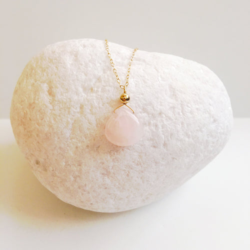 Rose Quartz Pendant Necklace