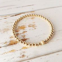 Load image into Gallery viewer, Gold Filled Beaded Bracelet