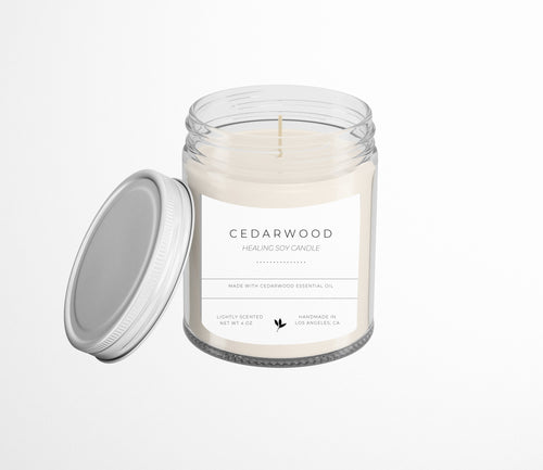 Cedarwood - Handmade Soy Healing Candle